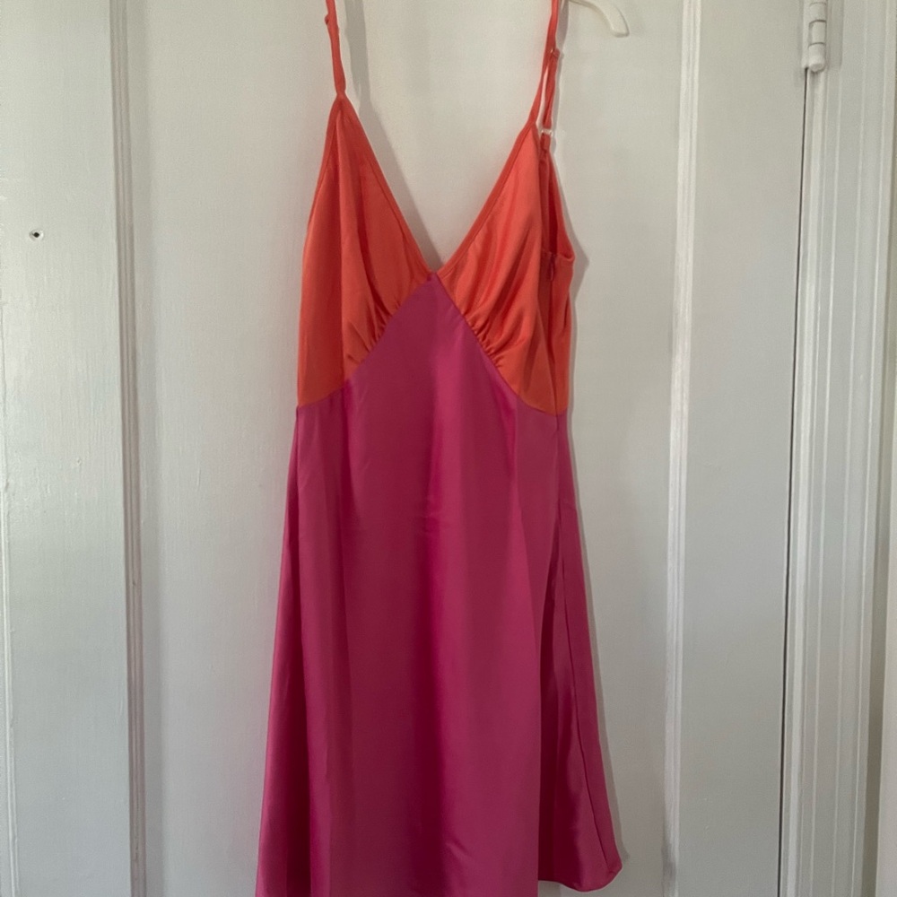 Peppermayo Pink Satin Dress